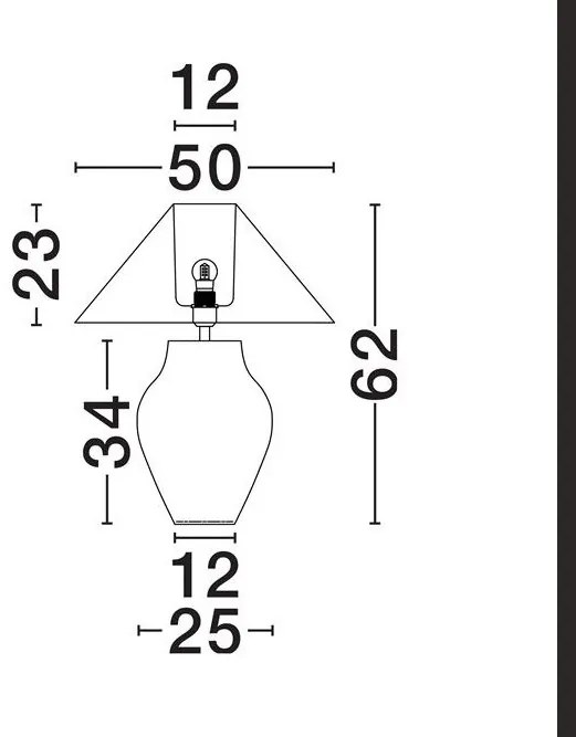 Veioza din ceramica lucrata manual WABI