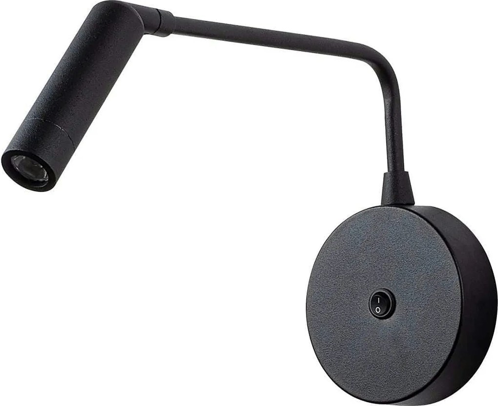 Lampa perete UGUR-6042, negru, metal, 10x27x15 cm