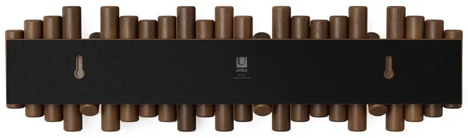 Cuier de perete maro închis din lemn de pin 61 cm Picket – Umbra