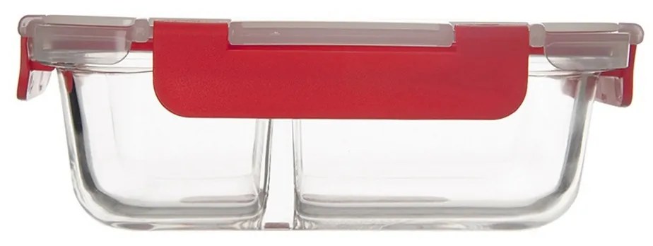 Orion Tavă de copt divizată cu capac din plastic,23,5 x 18 x 7,5 cm, 23,5 x 18 x 7,5 cm