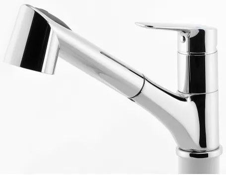 Novaservis - Baterie chiuvetă METALIA cu duș extractibil, crom lucios