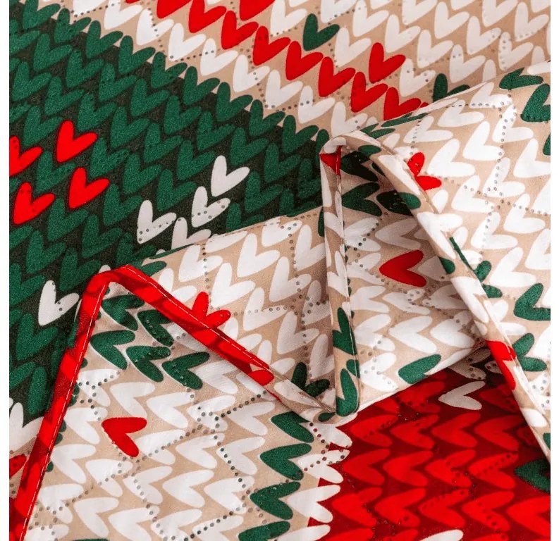 Cuvertura de pat cu model FROSTED CHRISTMAS, colorat Dimensiune: 170 x 210 cm