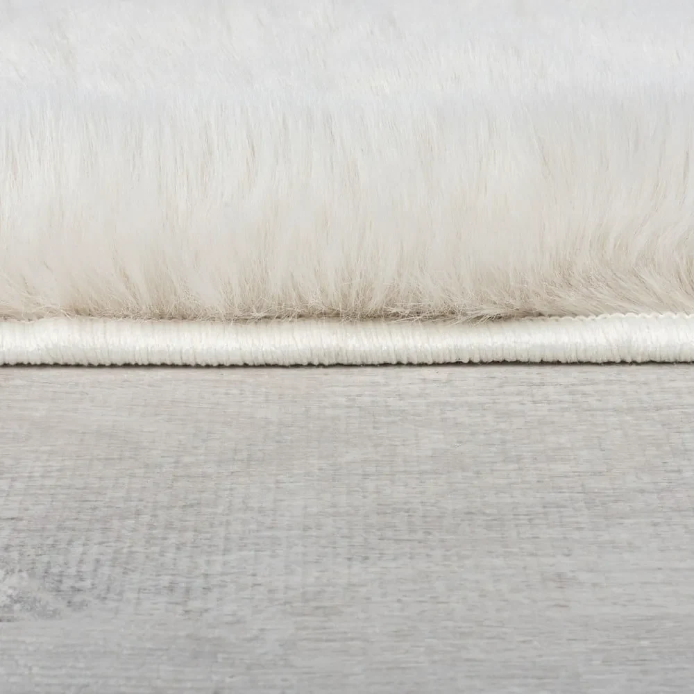 Blană albă sintetică 200x290 cm Ivy Luxury Fur – Flair Rugs