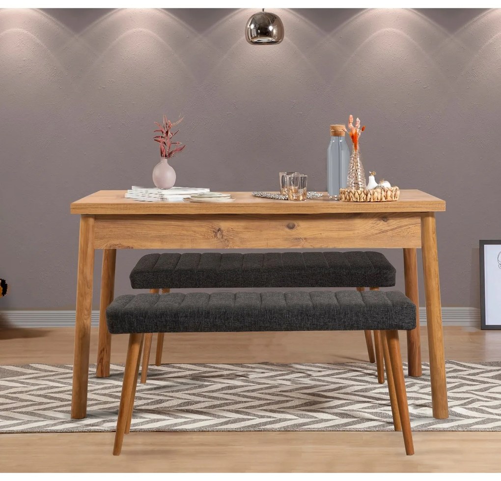 Set mobilier sufragerie Contigo (Pin + antracit). 1127545