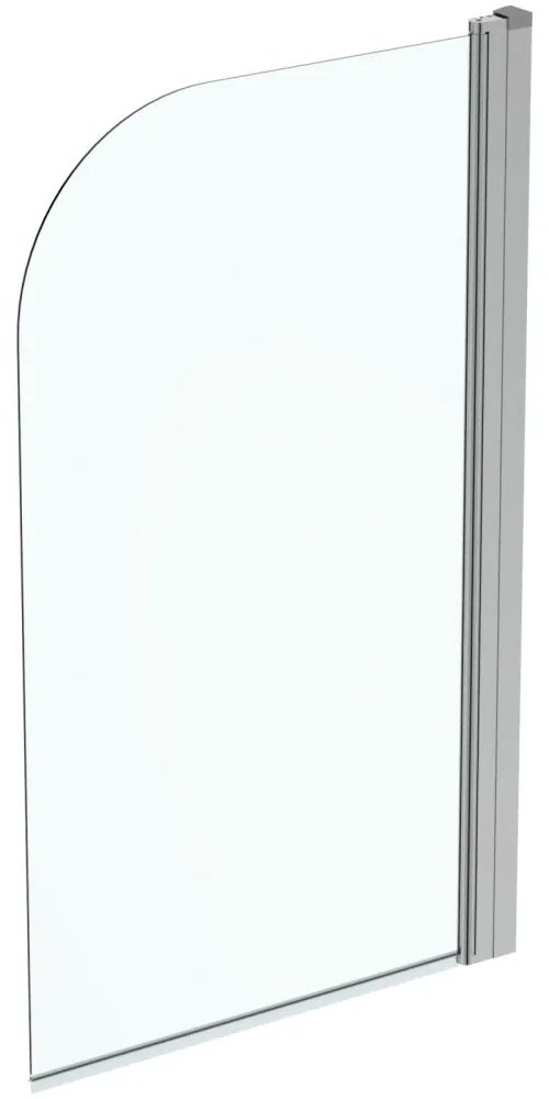 Paravan cada, 80x140 cm, silver bright   sticla transparenta