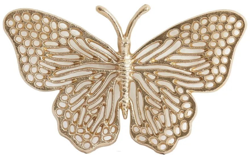 Decorațiune de perete din metal 26x16 cm Butterfly – Light &amp; Living