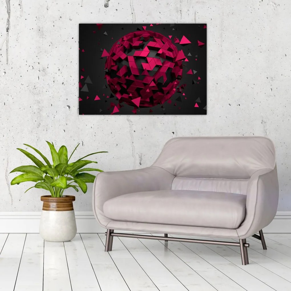 Tablou cu abstracție 3D (70x50 cm)
