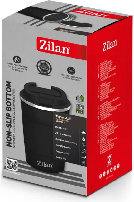 Cana Termos Zilan ZLN9922 - 510ml, Inox, Pereti Dubli, Mentine Temperatura 6-12h