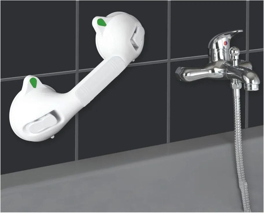 Mâner de siguranță pentru cabina de duş Wenko Secura, 29 cm L, alb