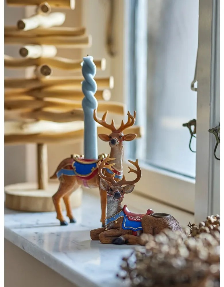 Sfeșnice 2 buc. din polirășină Glory – Bloomingville