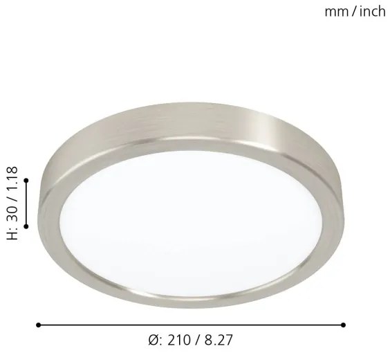 Eglo 99219 - Plafonieră LED FUEVA 5, 16,5 W, 230 V