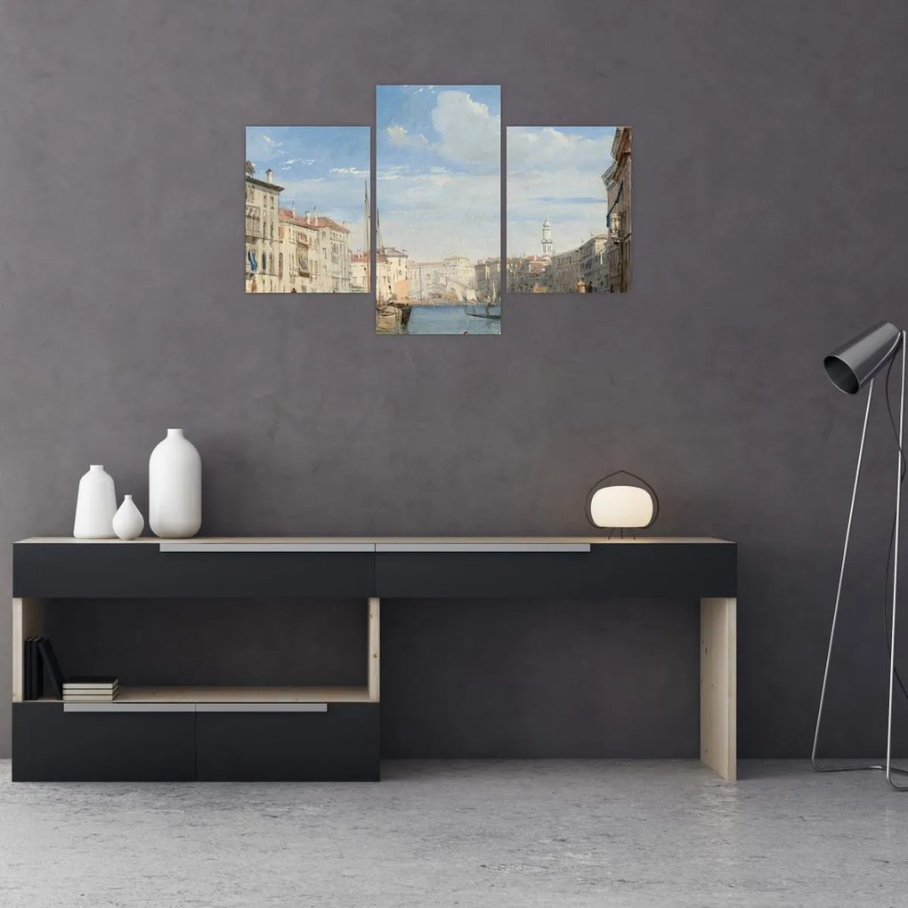 Tablou - Richard Parkes Bonington, The Grand Canal, reproducere (90x60 cm)