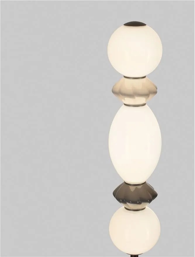 Lampadar LED decorativ ceramica gri, alb, PALLINA