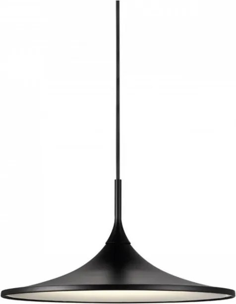 Lustra tip pendul Skip I, metal, neagra, 35 x 17 x 35 cm, 14w