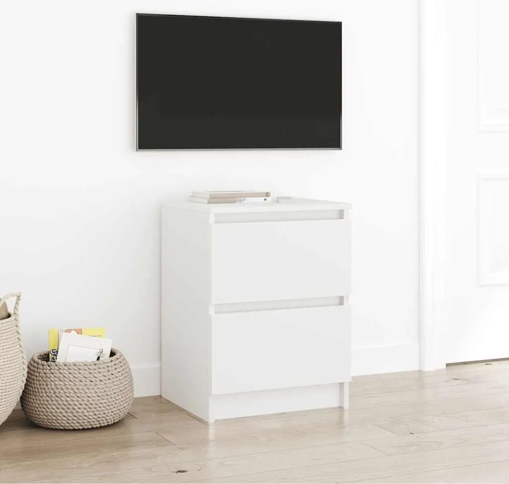 vidaXL Dulap TV alb 40x35x54 cm lemn prelucrat