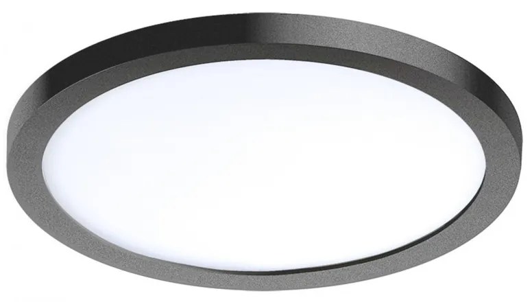 Spot LED pentru baie incastrat IP44 Slim 15 round 3000K negru