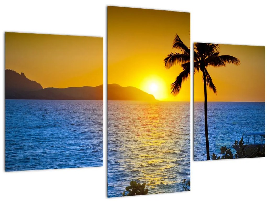 Tablou - Apus de soare deasupra mării (90x60 cm)