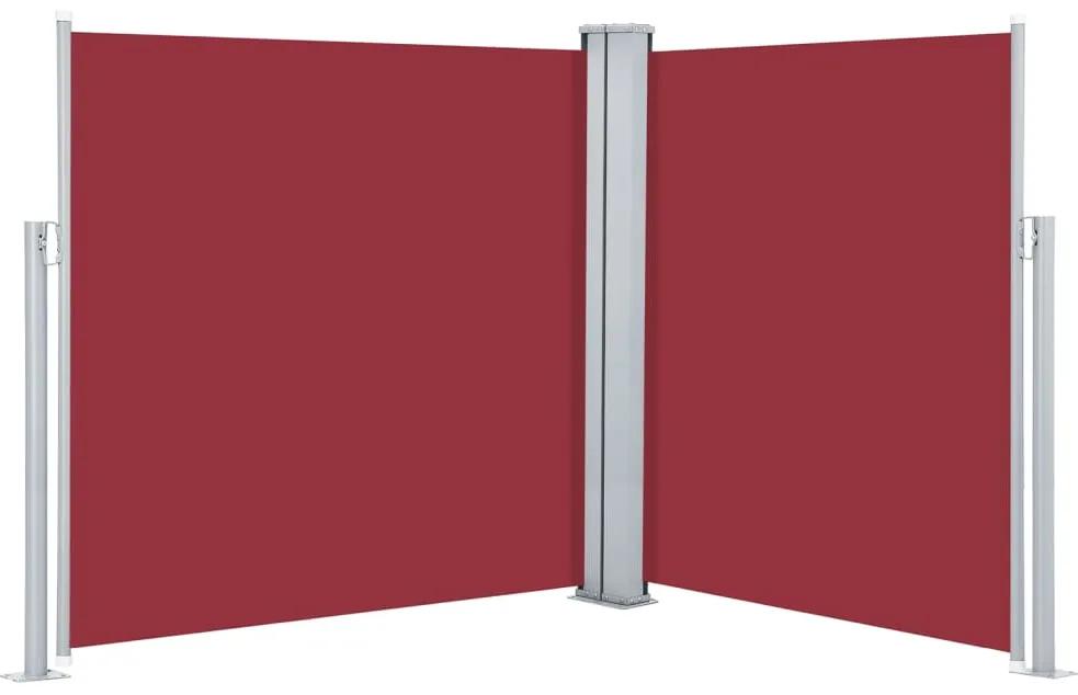 Copertina laterala retractabila, rosu, 140x600 cm Rosu, 140 x 600 cm