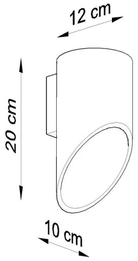 Aplică perete PENNE 20 1xG9/40W/230V negru