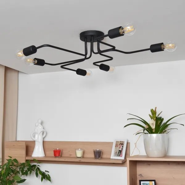 LED Lustră aplicată TUBE 6xE27/15W/230V