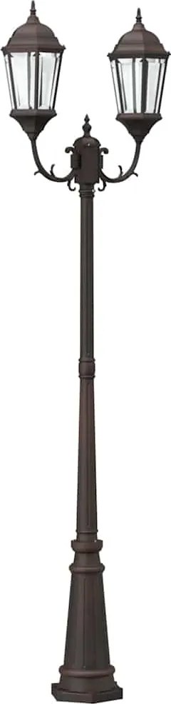 vidaXL Lumina de grădină Bronz 68 x 20 x 235 cm Aluminiu și sticlă