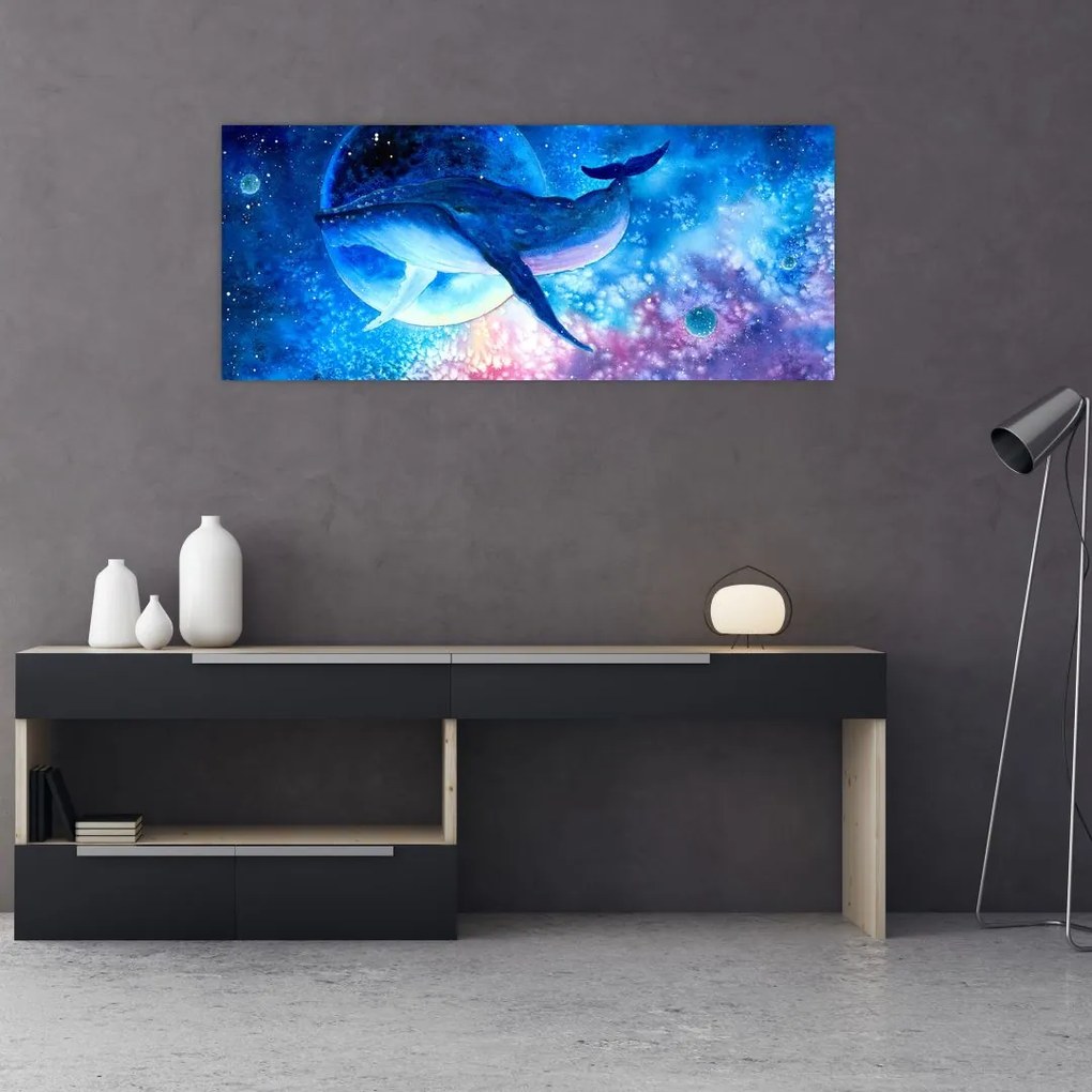 Tablou - Balena spațială (120x50 cm)