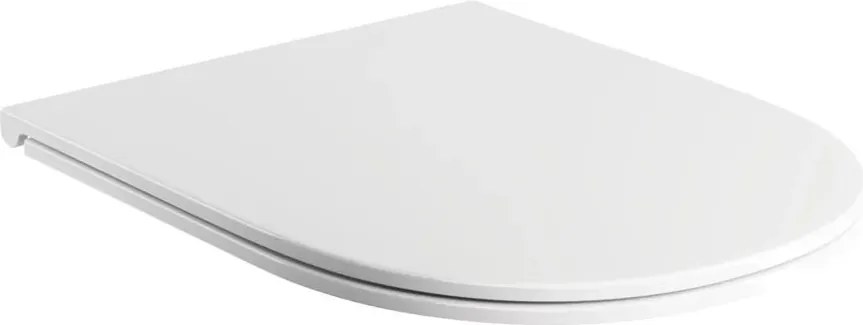 Capac WC softclose Omnires Ottawa slim finisaj alb lucios