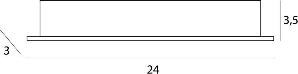 Corp incastrabil tavan fals cu 12 spoturi LED X-line