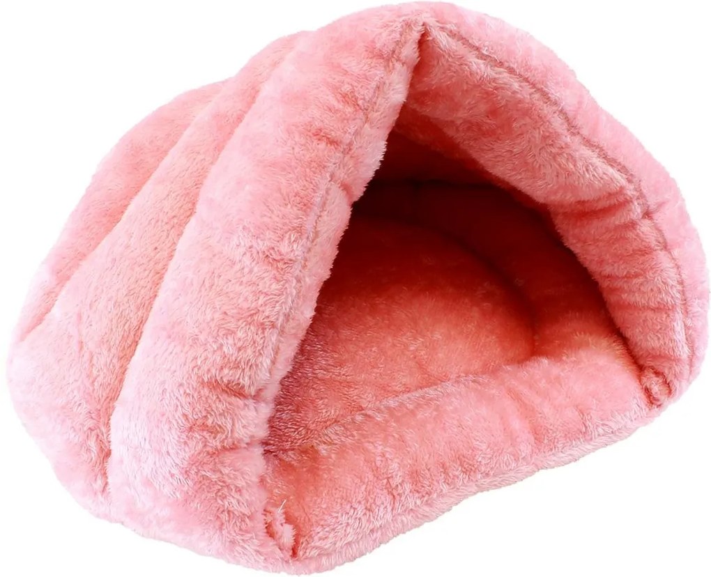 Pat Culcus Confortabil pentru Caini sau Pisici, Dimensiune 33x35 cm, Culoare Roz