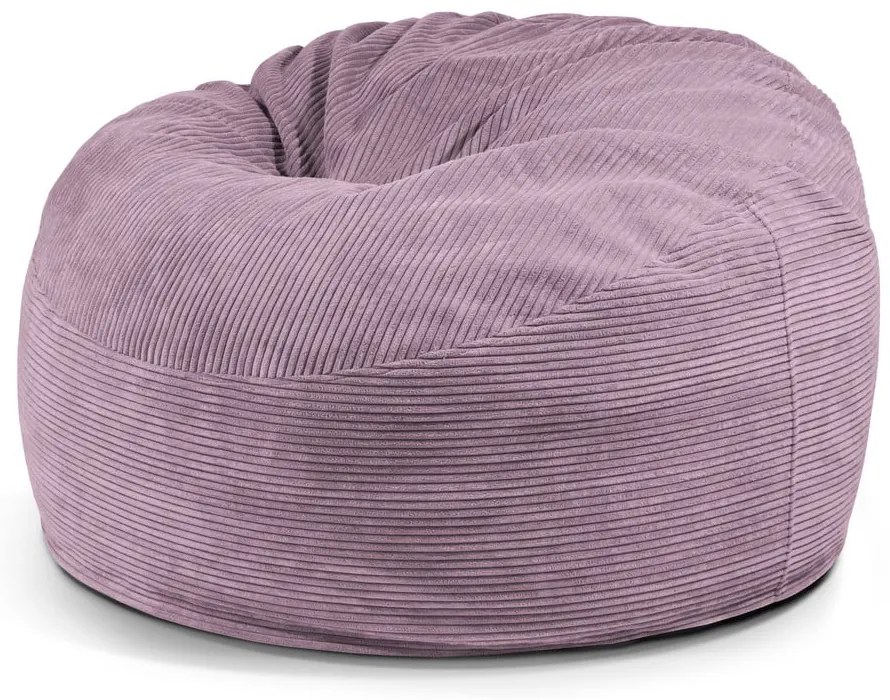 Fotoliu bean bag mov cu tapițerie din catifea reiată Om 110 – SLOWDOWN