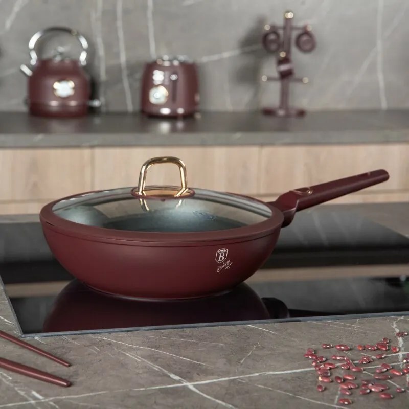BerlingerHaus Wok cu capac Leonardo 28 cm