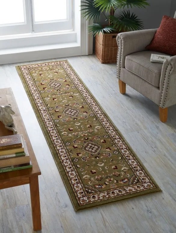 Covor traversă Sherborne Verde 60X230 cm, Flair Rugs