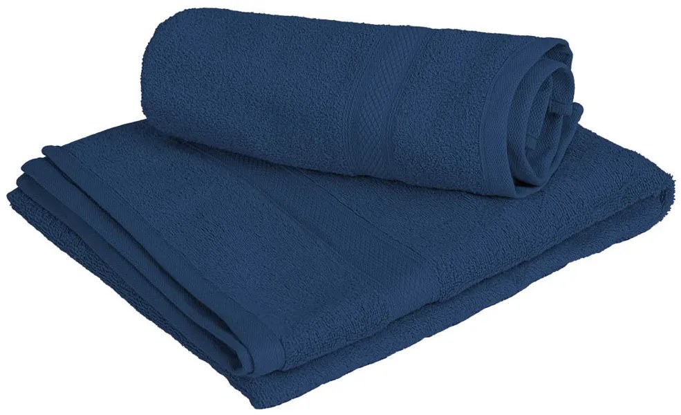 Prosop CLARYSSE ELEGANCE 60x110 cm albastru inchis, 100% bumbac