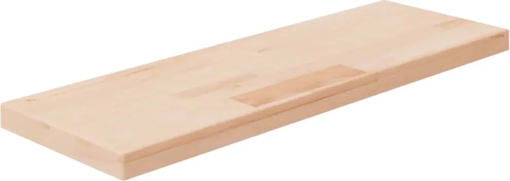 vidaXL Poliță, 60x20x2,5 cm, lemn masiv de stejar netratat
