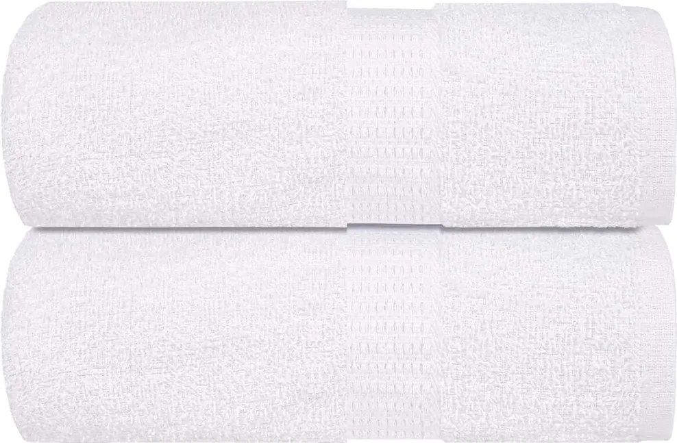 vidaXL Lavete de baie, FROGN, 2 buc., alb, 15x21 cm, 360 g/m²