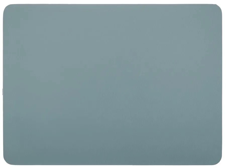 Suport farfurie din imitație de piele ZicZac Togo, 33 x 45 cm, albastru