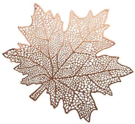 Napron Autumn in forma de frunza, maro, 41x40 cm