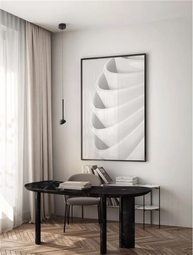 Pendul LED ajustabil design minimalist OLA negru