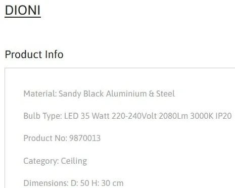 Plafoniera LED moderna DIONI 50cm