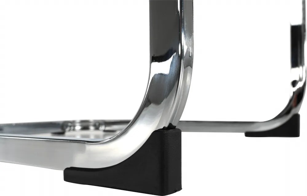 Scaun dining, negru / crom, VATENA