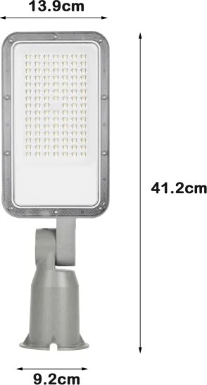 Brilagi - Lampă stradală LED de exterior cu articulație URBANLIGHT LED/50W/230V gri IP65
