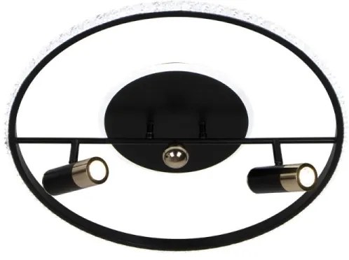 Plafonieră LED dimabilă LED/60W/230V 3000-6500K negru + telecomandă