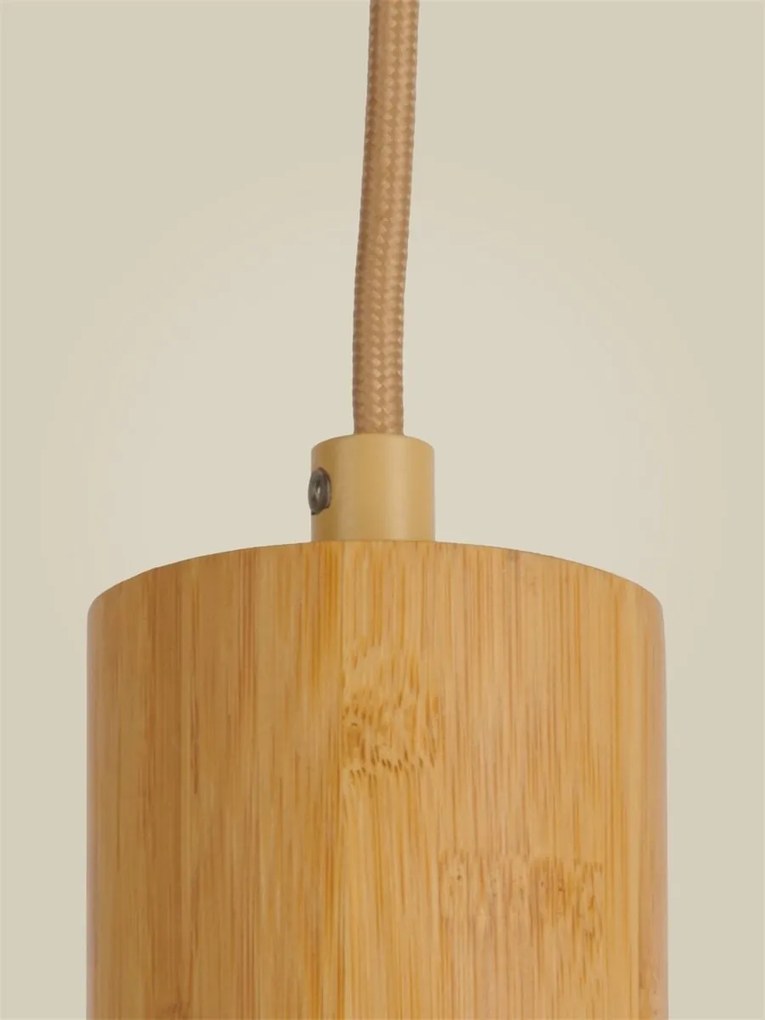 Pendul cu Spot din bambus natur Java