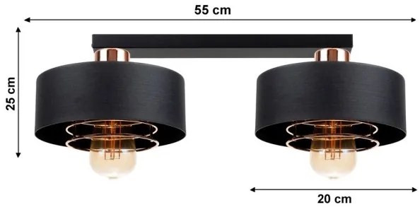 Lustră aplicată VEST 2xE27/60W/230V