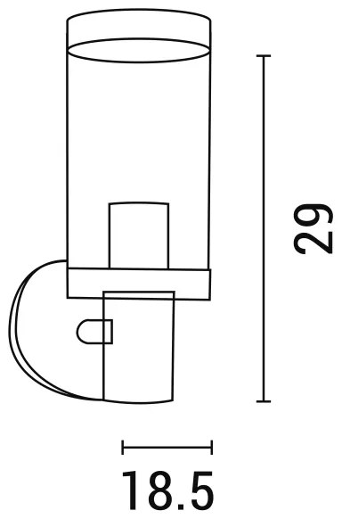 Lampă de perete de exterior 1xE27/15W/230V IP44 negru