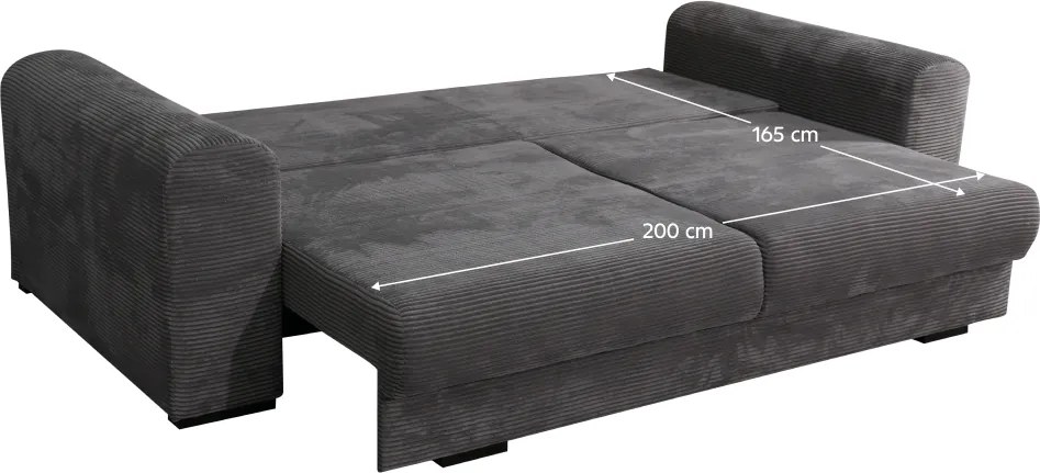 Canapea foarte spaţioasă, gri/gri deschis/bej, GILEN BIG SOFA