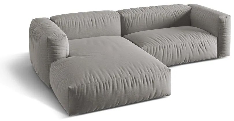 Colțar modular gri deschis (cu colț pe partea stângă ) Martina – Micadoni Home