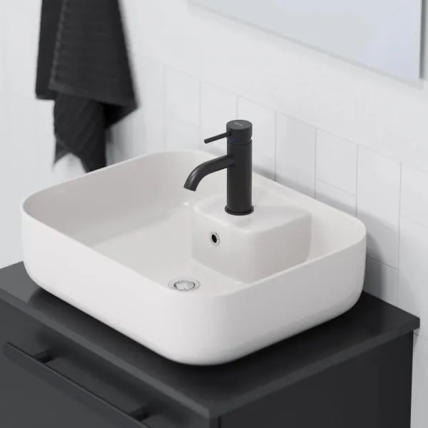 BATH DELUXE 06-050-12-11-00-Lavoar pentru blat KRISTIANSAND 51x40cm ceramică/alb