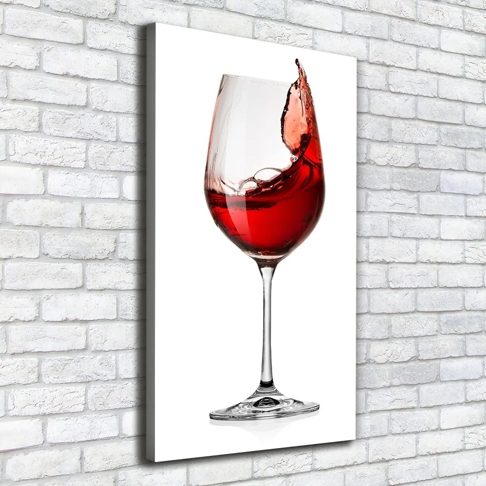 Imprimare tablou canvas Vin rosu