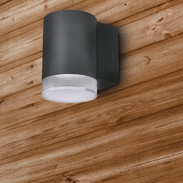 Brilagi - Aplică de perete LED RGBW pentru exterior MATERA 1xGU10/6W/230V antracit IP54